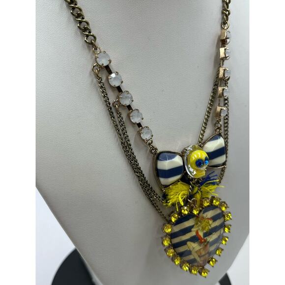 Betsey Johnson Pinup Girl Necklace Ship Shape Collection collection Skull - Picture 6 of 12